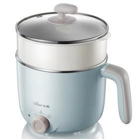 【自营】小熊(Bear)电煮锅 宿舍小锅 小电锅 电热锅蒸锅 学生寝室一体泡面火锅多功能锅1.2L DRG-C12R5(蒸笼款)两档可调防干烧不粘内锅蒸煮皆宜宿舍必备