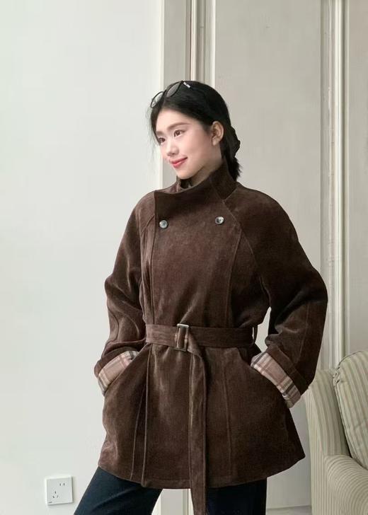 【门店同款】ENJOY冬季复古立领夹棉风衣 167894157 商品图3