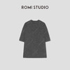 ROMISTUDIO黑色圆领磨毛短袖T恤RWCSS41733 商品缩略图0