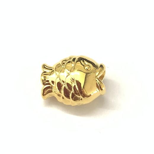 【1件7.5折】年年有余足金小金鱼 3D硬金锦鲤转运珠送女友礼物MEMORA诗普琳HP572201 商品图1