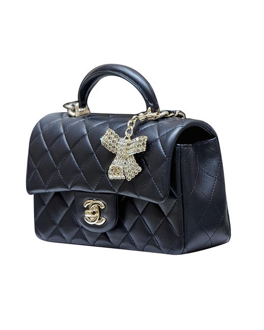 mini 闪钻蝴蝶结斜挎包he025 商品图1