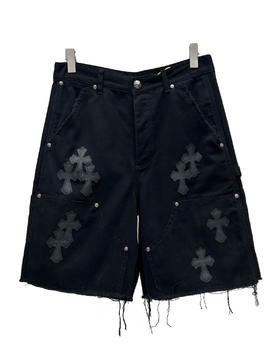 男款毛边破损休闲短裤he009