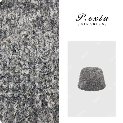 04-4潘依绣丁丁宠粉商品图片 PanYiXiu/潘依绣羊-毛秋冬氛围感穿搭针织毛线帽 CF1350 商品图0