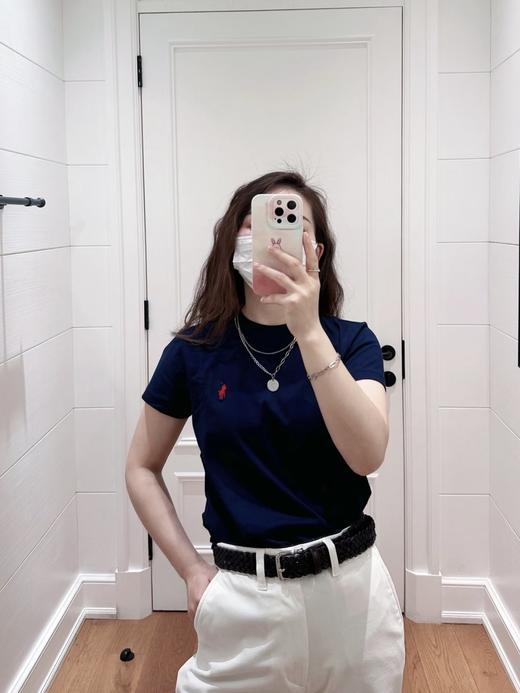 毒家！ 广东河源制衣厂，女款！拉夫劳伦小马标圆领针织短袖 T 恤 商品图8