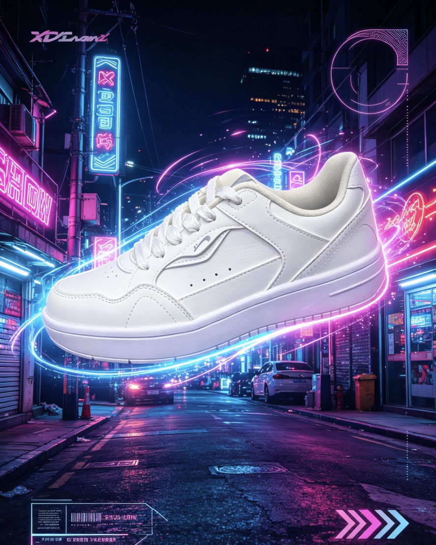 XY/贵人鸟男板鞋轻便软底男小白鞋E261609