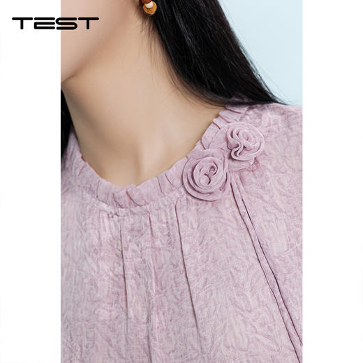 夏上新新中式温柔风宽松遮肉显瘦温柔风气质小衫1262060 商品图2