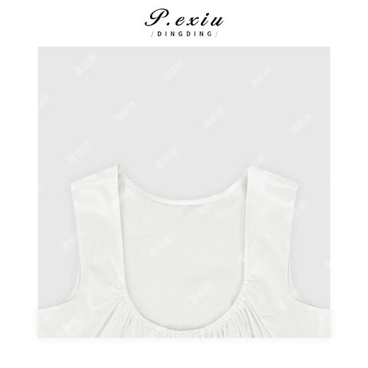 04-3潘依绣丁丁宠粉法式气质圆领露背无袖背心 W-63090 商品图2