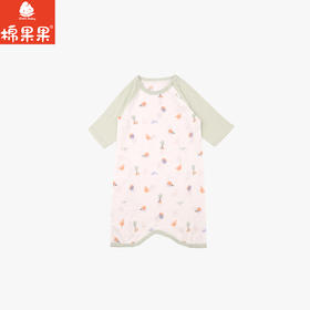 棉果果夏季新品男童女童凉感防蚊5A抗菌睡袍M201571226227