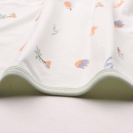 棉果果夏季新品男童女童凉感防蚊5A抗菌新生儿抱被M205550200131 商品图3