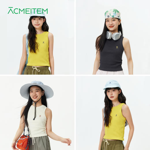 【出游季特惠-春夏新品】ACMEITEM 爱棵米户外刺绣彩色针织背心 GAH2160121C 商品图1