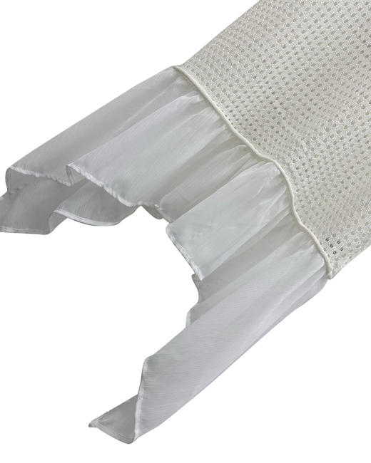 女款纱织拼接镂空针织背心ba010 商品图2