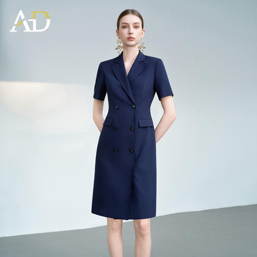 AD正式场合西装连衣裙女夏2026新款高级感通勤职业装高知得体裙子 商品图1