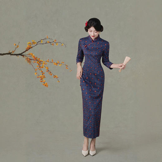 木兰棉春夏款中国风旗袍CX0999 商品图1