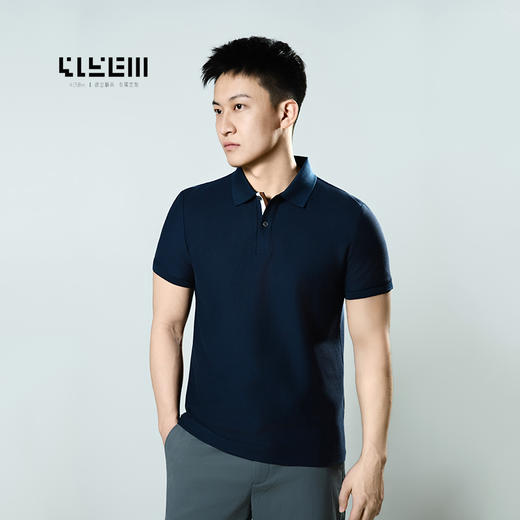 4158m 政企精英 专属定制 简慕SILK轻奢翻领polo衫 商品图2