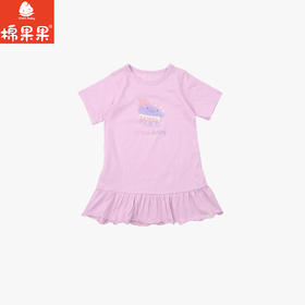 棉果果夏季新品女童卡通睡裙纯棉凉感防蚊5A抗菌睡袍M221571226226