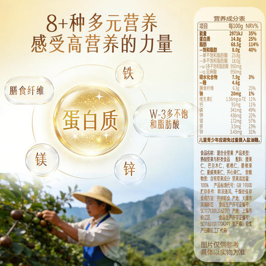 【百草味】高蛋白每日全坚果660g 100%全坚果低Gi认证 商品图4