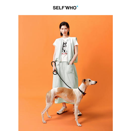 SELFWHO棉混纺无袖花苞马甲套装女2026夏季新款宽松叠穿背心上衣 商品图4