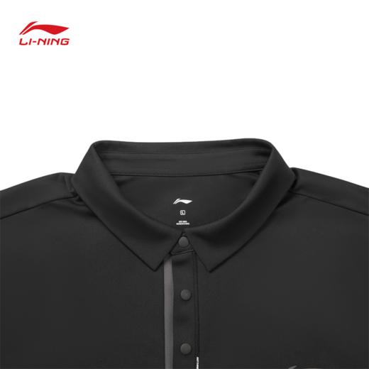 李宁男子排湿速干防晒健身系列短袖POLO衫APLW163 商品图5