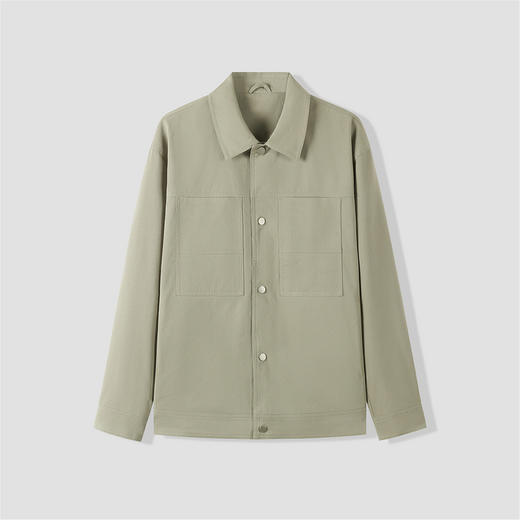 GXG男装【切割双线】秋季简约纯色翻领百搭男式休闲夹克外套K&C 商品图11