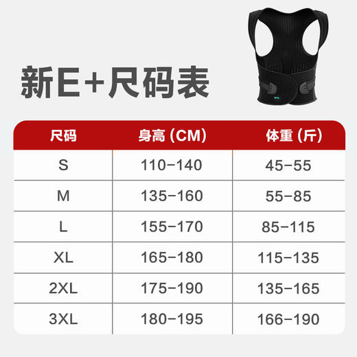 【生活好物丨背背佳新E+款矫姿带】面料舒适，背部多层支撑板，贴合背部，稳稳支撑，双Y牵引，自由调节矫姿力度，护腰拉肩调整体态，青少年、成人通用 商品图1
