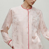 【林栖设计小店】妃子笑|烟粉色金丝蝴蝶提花夏新款衬衫上衣1962071 商品缩略图2