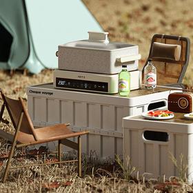 【大容量收纳、环保材质】户外露营箱收纳箱车载后备箱可折叠储物箱塑料收纳箱玩具收纳箱.TA