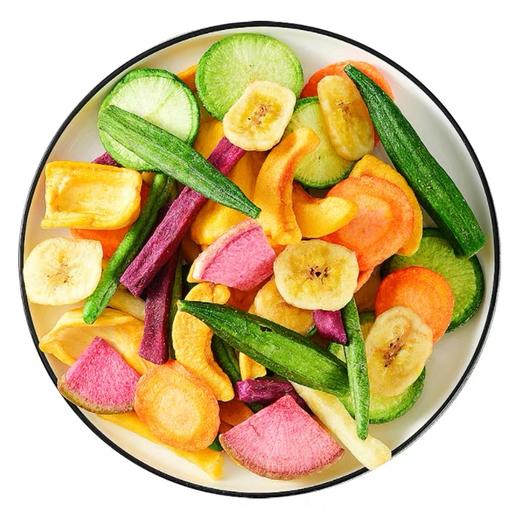 【香香脆脆！无负担】综合果蔬脆什锦脆片混合果蔬干脱水水果蔬菜干孕妇小孩零食香菇脆。xb 商品图3