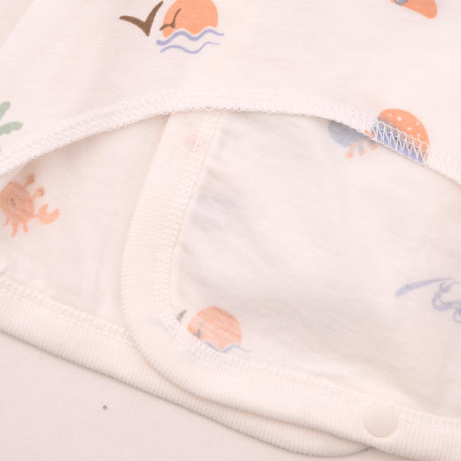 棉果果夏季新品男童女童新生儿纯棉凉感防蚊5A抗菌短袖半背衣M201110226204 商品图4