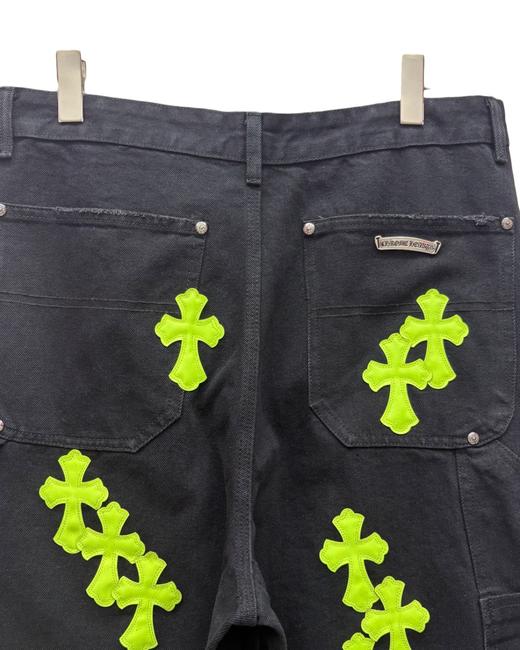 男款十字架毛边休闲短裤he009 商品图2