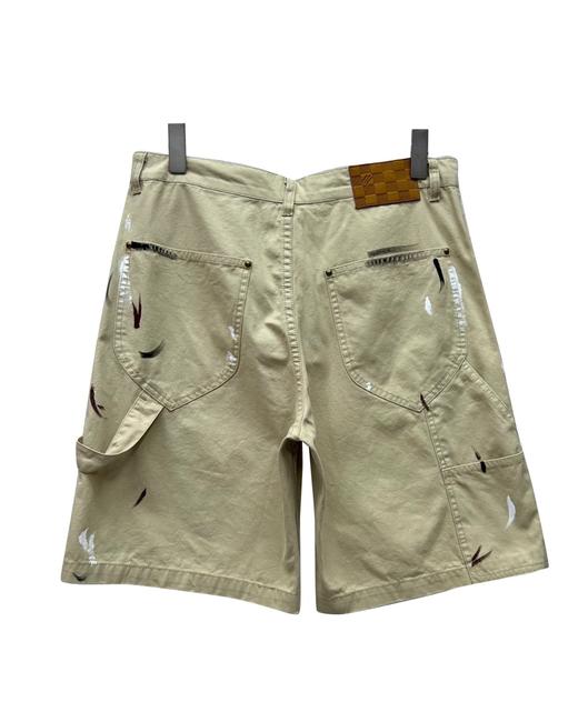 男款手工泼墨刺绣短裤zh 商品图1