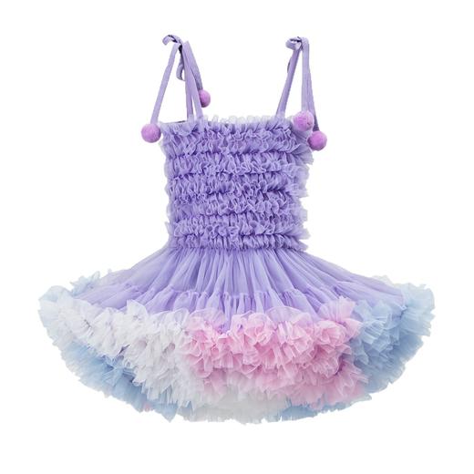 【美美出片！透气舒服】夏季女童吊带连衣裙圣诞tutu裙公主蓬蓬纱周岁礼服蛋糕裙。xb 商品图2