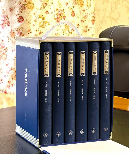 【特惠，全网zui低】《白话华严经》，精装，16开，全6册一箱装，洪启嵩译注，上海三联书店2014年一版一印，2608面，定价780，售价：288元。 商品图1