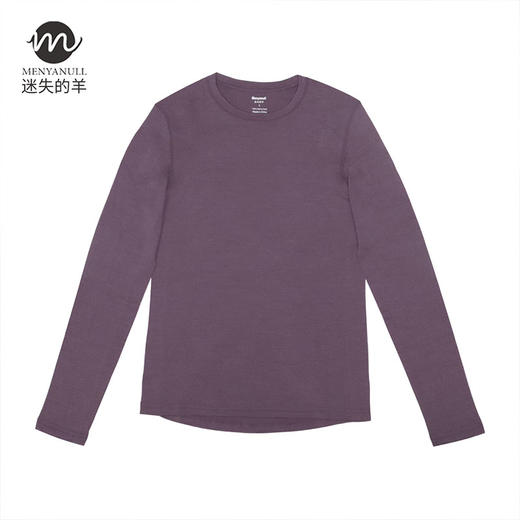 女士运动长袖T恤 100%美丽诺羊毛 15.5微米 商品图1