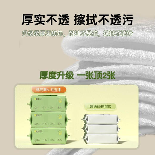 Bessni贝皙妮·恐龙80片婴儿手口湿巾 商品图4
