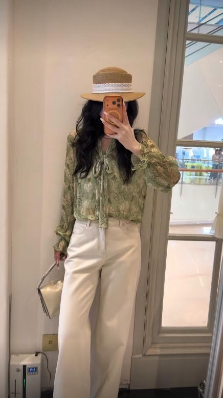 【门店同款】ENJOY夏季松茶野蔓飘带上衣 171195527 商品图1