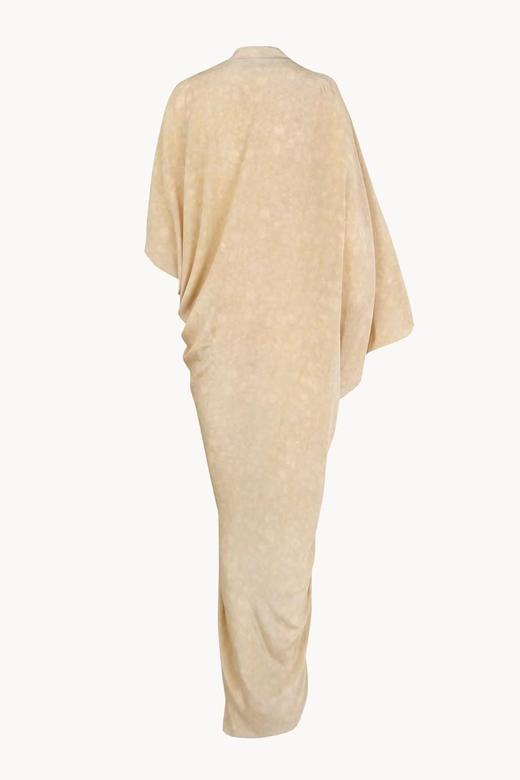 Cortana 26SS 薄杏晕染MAYU垂褶真丝连衣裙 商品图4