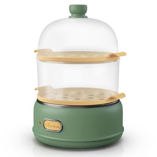 【自营】小熊 多功能双层煮蛋器 自动跳断 透明上盖 防烫提手 ZDQ-B14E8 双层一键操作可做蛋羹蒸蛋自动断电防干烧 商品图2