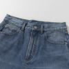 新款复古水洗休闲百搭修身做旧直筒牛仔裤女431NS161 商品缩略图1