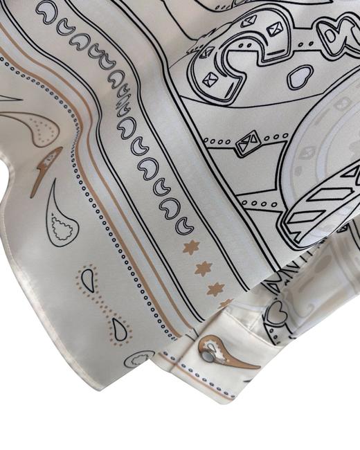 女款丝质印花长袖衬衫 可配套装ba 商品图2