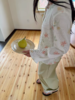 nothe Case布然/NC261624/「柔焦花影」满底手绘印花压褶开衫 百搭温柔上衣外套 商品缩略图3
