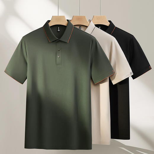 【DPF】大依优型大码男装夏季透气短袖POLO衫高弹力商务休闲上衣T恤 商品图4