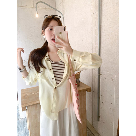 <曾小咸推荐>4.13现货秒杀 ！微信超特价！韩系薄款防晒长袖衬衫 日常179.99 立减100 秒杀79.99！！ 商品图2