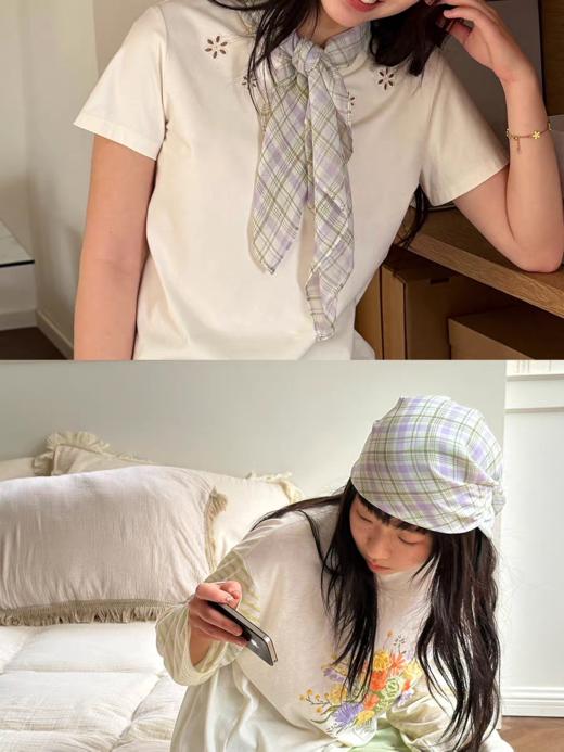 nothe Case布然/NC261834/「香颂假日」春日搭配多用印花丝巾 商品图3