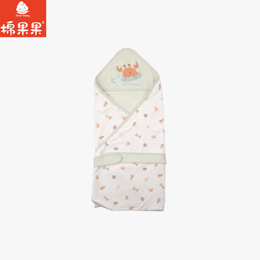 棉果果夏季新品男童女童凉感防蚊5A抗菌新生儿抱被M205550200131 商品图0
