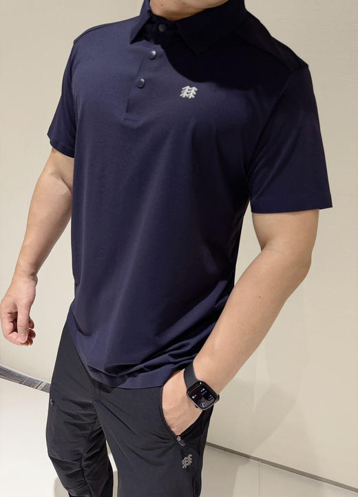 410-1 两棵树 压胶工艺 速干排湿抗菌 男士翻领短袖 跑量特价 商品图13