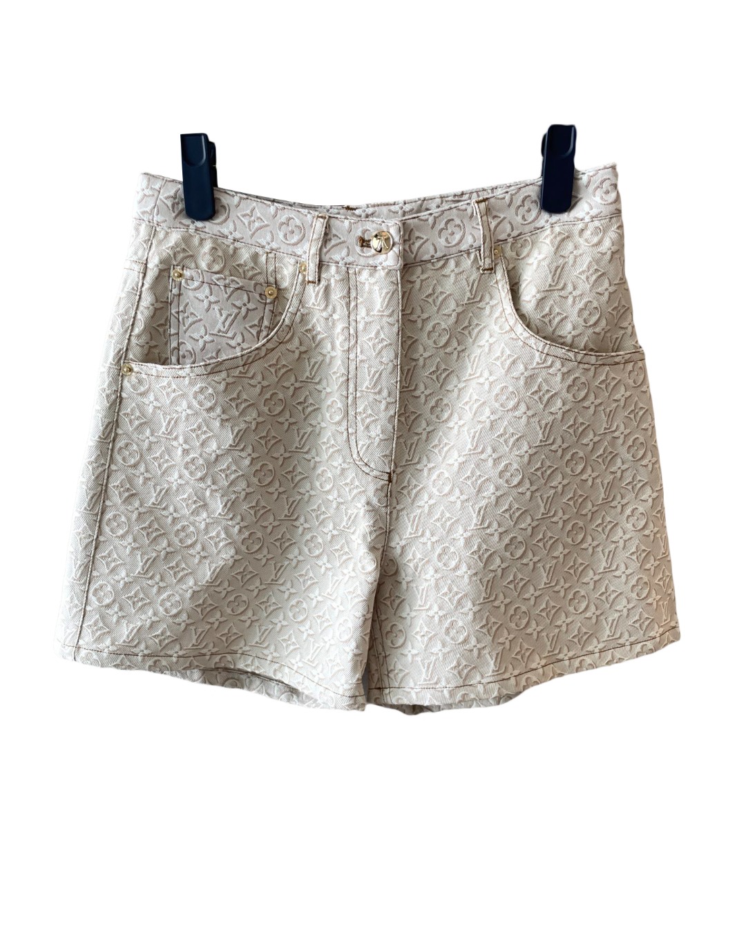 女款logo提花短裤zh