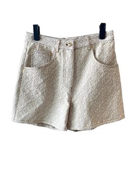 女款logo提花短裤zh