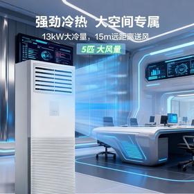 海尔中央空调大5匹柜机13KW大冷量商铺工厂餐饮一级能效380V裸机