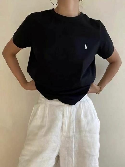 毒家！ 广东河源制衣厂，女款！拉夫劳伦小马标圆领针织短袖 T 恤 商品图5