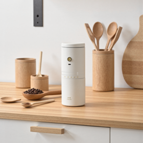 【2026新款口袋咖啡机】BRUNO无线便携式咖啡机BHK301 粗细调节 一键研磨 陶瓷磨芯 含细密滤网 清洗方便 办公室/居家/户外/露营/旅行/高铁/徙步